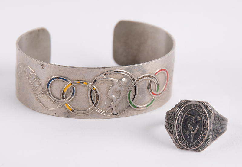 Lot 3325 Los Angeles 1932 Summer Olympics Souvenir Ring and Bracelet