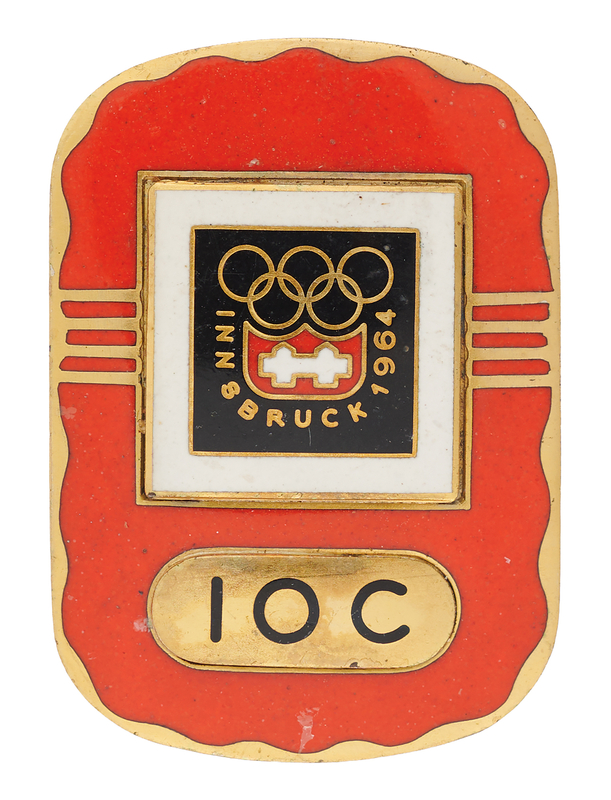 Lot 3185 Innsbruck 1964 Winter Olympics IOC Official's Badge