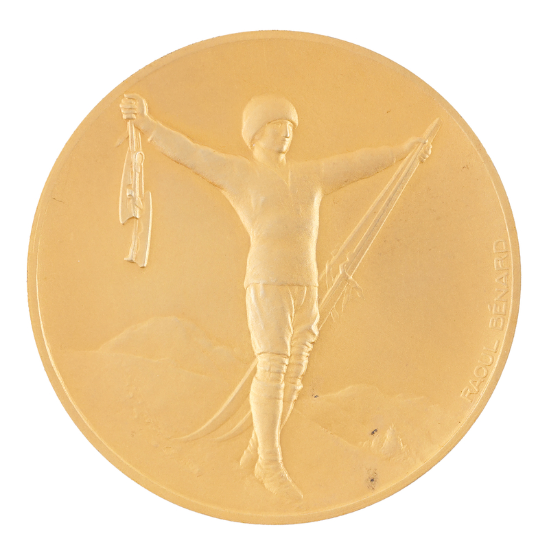 Lot 3067 Chamonix 1924 Winter Olympics Gold Winner's Medal