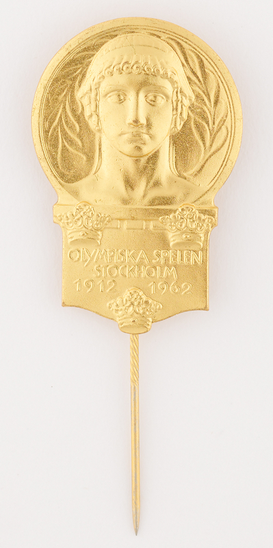 Lot 3148 Stockholm 1912 Olympics 50th Anniversary Participant's Badge (1962)