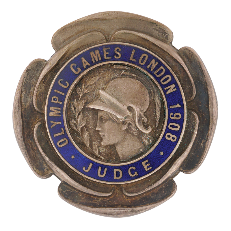 Lot 3140 London 1908 Olympics Judge Badge
