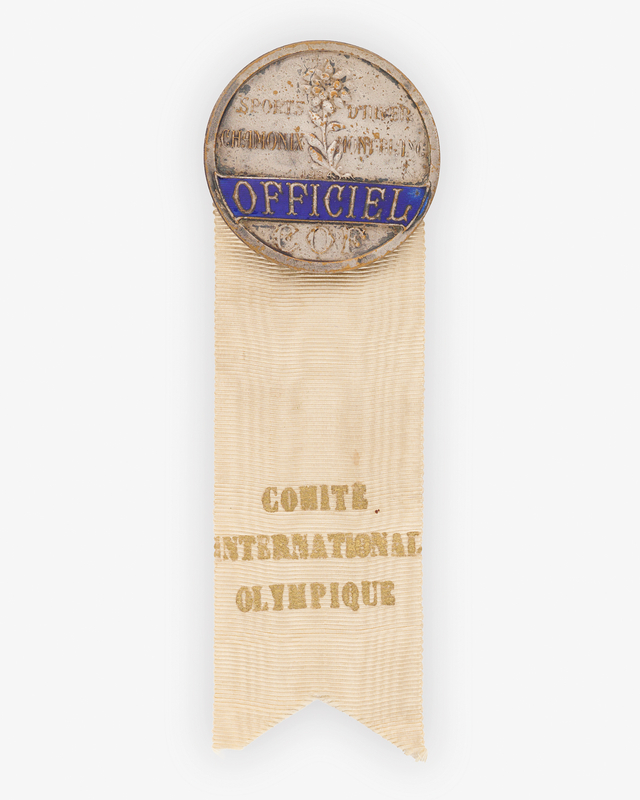 Lot 3156 Chamonix 1924 Winter Olympics International Olympic Committee Official's Badge