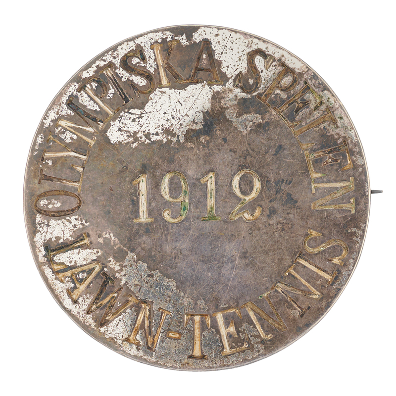 Lot 3149 Stockholm 1912 Olympics Tennis Badge