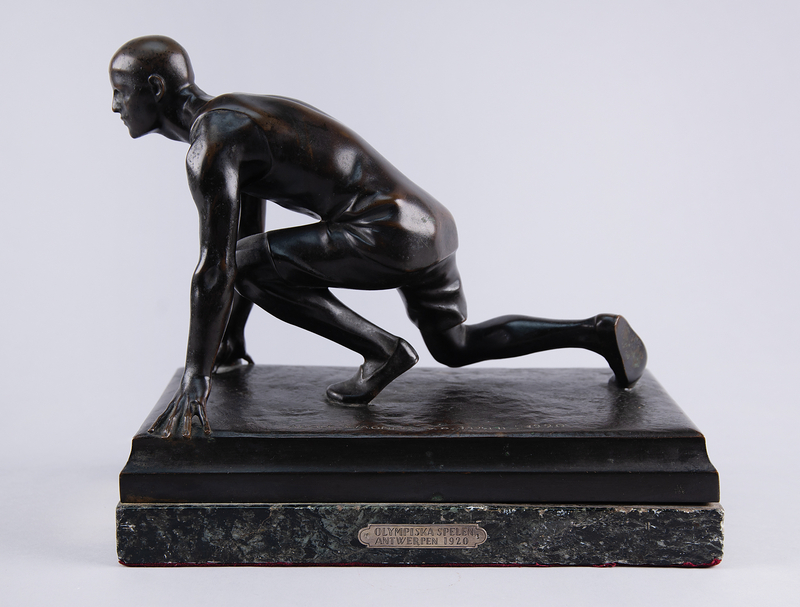 Lot 3271 Paavo Nurmi's Antwerp 1920 Olympic 10,000-Meter Victory Trophy Presented by Pierre de Coubertin