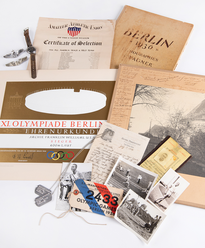 Lot 3249 Archie Williams: Extensive Archive of a 1936 Berlin Olympic Gold Medalist and Tuskegee Airman