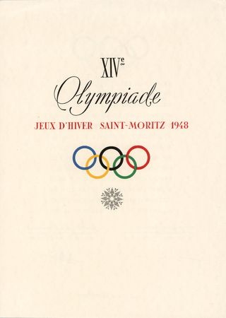 Lot #3280 St. Moritz 1948 Winter Olympics