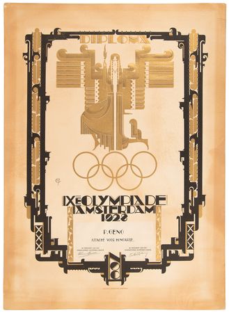 Lot #3307 Amsterdam 1928 Summer Olympics
