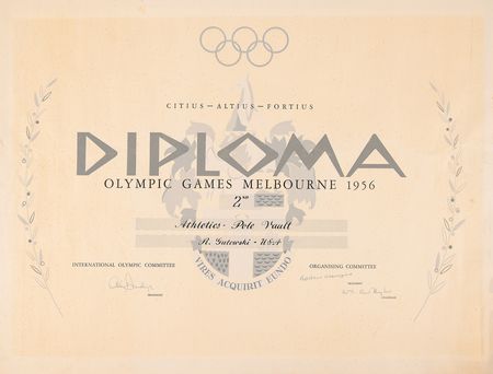 Lot #3310 Melbourne 1956 Summer Olympics Silver