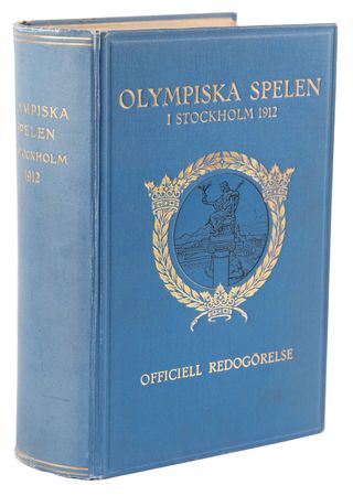 Lot #3234 Stockholm 1912 Olympics Official Report
