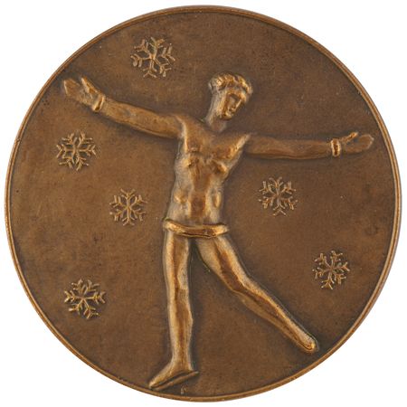 Lot #3069 St. Moritz 1928 Winter Olympics Bronze Winner's Medal - Image 1