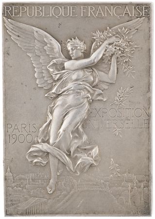 Lot #3046 Paris 1900 Olympics Silvered Bronze Winner's Medal for Shooting - Image 2