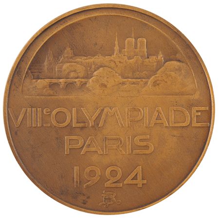 Lot #3112 Paris 1924 Summer Olympics Bronze Participation Medal - Image 2