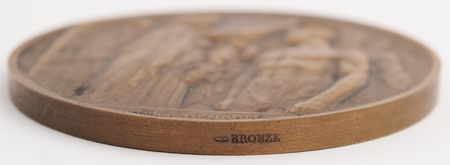 Lot #3112 Paris 1924 Summer Olympics Bronze Participation Medal - Image 3