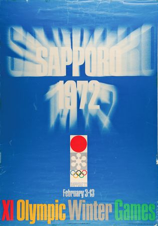 Lot #3219 Sapporo 1972 Winter Olympics Poster