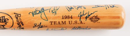 Lot #3254 Los Angeles 1984 Summer Olympics Team USA Signed Baseball Bat - Image 4