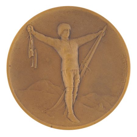 Lot #3066 Chamonix 1924 Winter Olympics Bronze