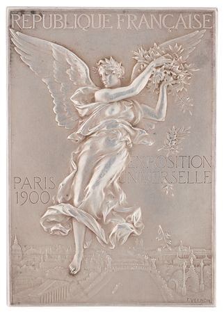 Lot #3047 Paris 1900 Olympics Silvered Bronze