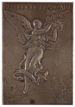 Lot #3049 Paris 1900 Olympics Silvered Bronze