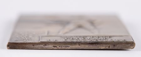 Lot #3049 Paris 1900 Olympics Silvered Bronze Winner's Medal for Gymnastics (Fete Federale) - Image 3