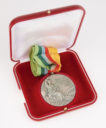 Lot #3088 Moscow 1980 Summer Olympics Silver Winner's Medal for Basketball - Image 6