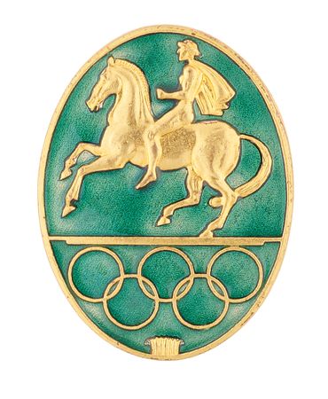 Lot #3171 London 1948 and Stockholm 1956 Summer Olympics Equestrian Official's Badges - Image 2
