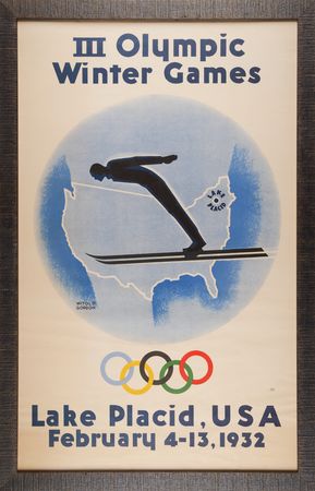 Lot #3215 Lake Placid 1932 Winter Olympics Poster
