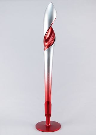 Lot #3040 Beijing 2022 Winter Olympics Torch and Display Base - Image 2