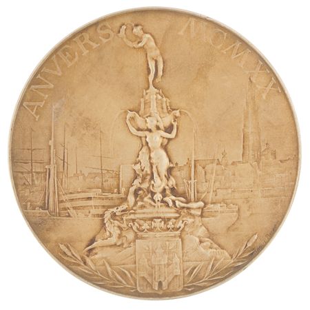 Lot #3064 Antwerp 1920 Olympics Gold Winner's Medal for Sailing - Image 3