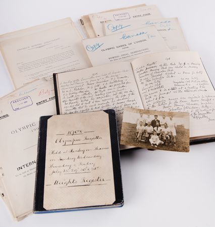 Lot #3229 London 1908 Olympic Games Rowing and