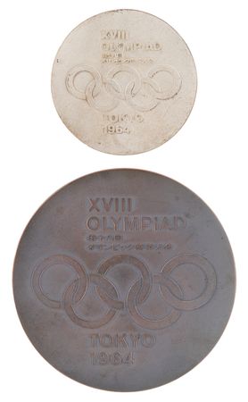 Lot #3119 Tokyo 1964 Summer Olympics (2) Participation Medals - Image 2