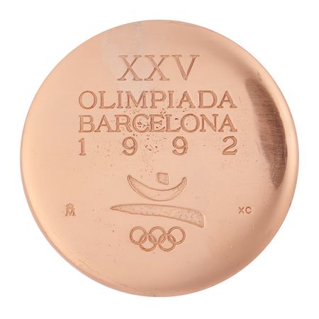 Lot #3125 Barcelona 1992 Summer Olympics 'Unfinished' Copper Participation Medal - Image 2