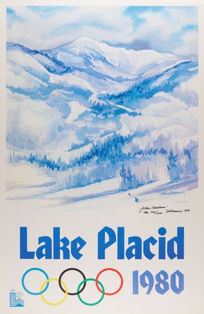 Lot #3221 Lake Placid 1980 Winter Olympics (3) Posters by John Gallucci - Each approx. 24˝ x 36˝ - Image 2
