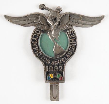 Lot #3321 Los Angeles 1932 Summer Olympics License Plate Topper - Image 1