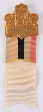 Lot #3163 Los Angeles 1932 Summer Olympics Official's Badge - Image 1