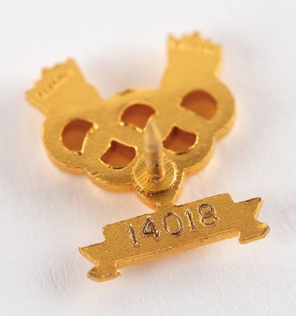 Lot #3164 Los Angeles 1932 Summer Olympics Set of (3) Winner's Medals Pins - Image 3