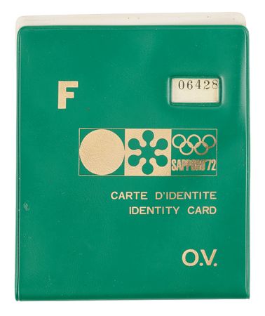 Lot #3201 Sapporo 1972 Winter Olympics Attache Badge and ID Card - Image 7