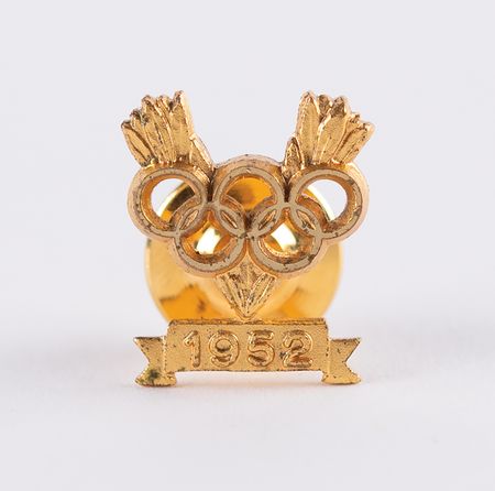 Lot #3174 Helsinki 1952 Summer Olympics Gold Medal Winner's Pin - Image 2