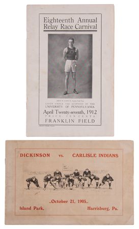 Lot #3231 Jim Thorpe (2) Early Carlisle Indian