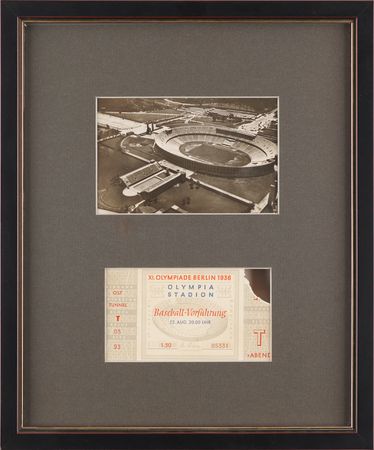 Lot #3240 Berlin 1936 Summer Olympics Baseball