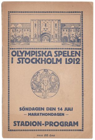 Lot #3232 Stockholm 1912 Olympics Program for the
