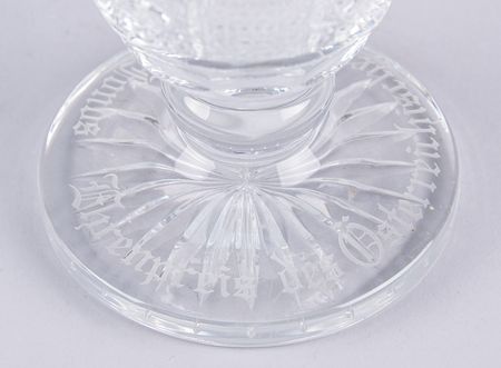 Lot #3276 Berlin 1936 Summer Olympics Crystal Pokal for the Boxing Tournament - Image 5