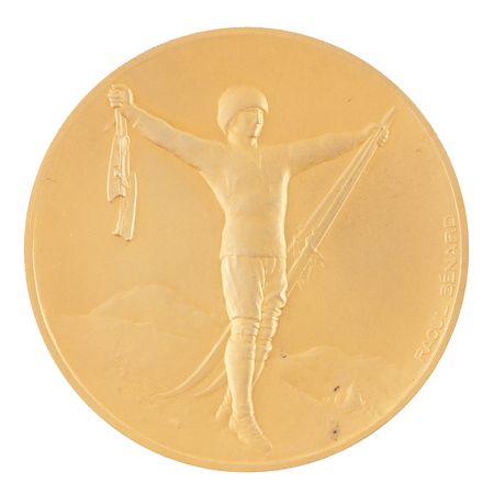 Lot #3067 Chamonix 1924 Winter Olympics Gold