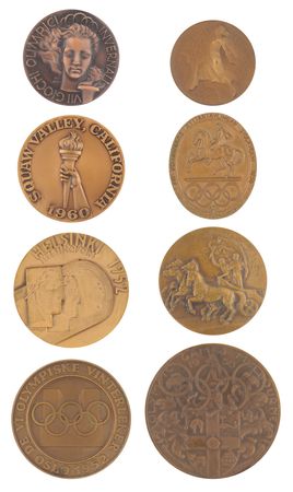 Lot #3103 Olympic Collection of (50) Participation Medals from the Collection of Fred Raymon - Image 10
