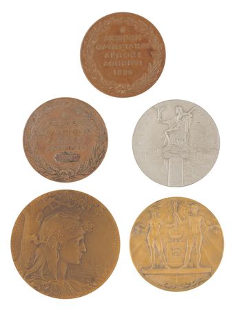 Lot #3103 Olympic Collection of (50) Participation Medals from the Collection of Fred Raymon - Image 15