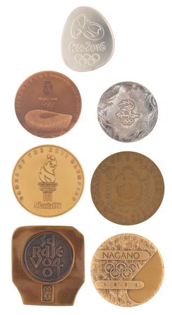 Lot #3103 Olympic Collection of (50) Participation Medals from the Collection of Fred Raymon - Image 4