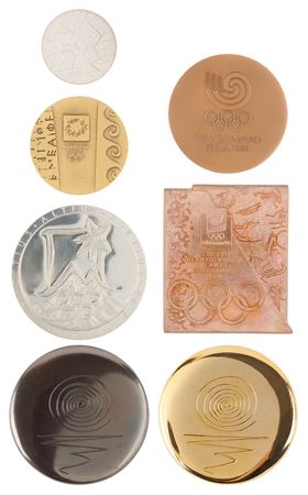 Lot #3103 Olympic Collection of (50) Participation Medals from the Collection of Fred Raymon - Image 6