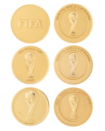 Lot #3261 FIFA World Cup (6) Participation Medals
