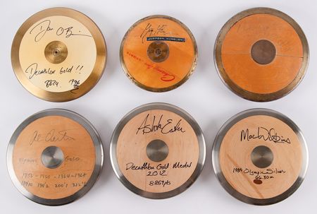 Lot #3250 Olympic Discus and Decathlon Medalists