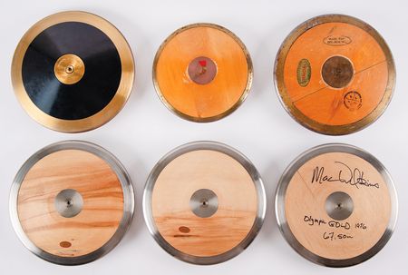 Lot #3250 Olympic Discus and Decathlon Medalists (6) Signed Discuses - Image 2
