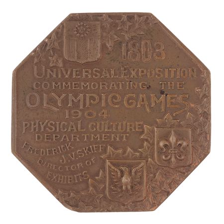 Lot #3108 St. Louis 1904 Olympics Rare Athlete's Participation Medal - Image 2